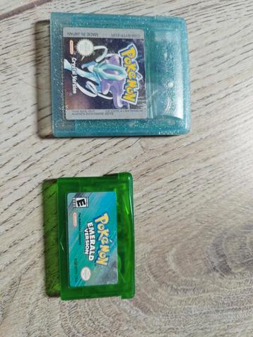 Pokemon Crystal & Emerald  beschikbaar voor biedingen