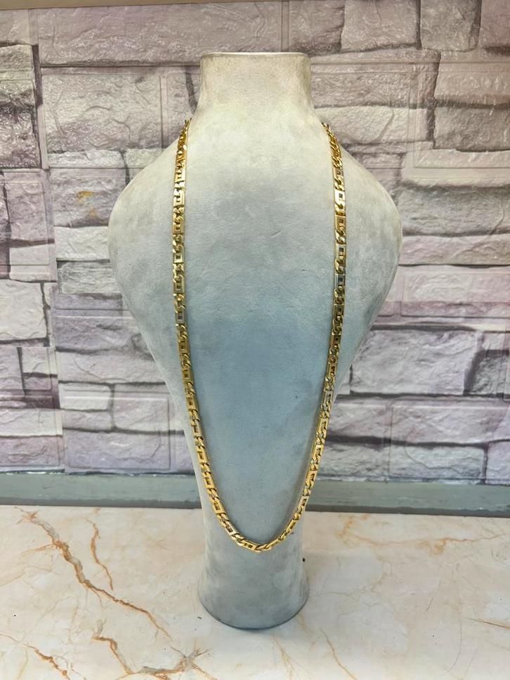 Rolex Schakelketting - 18k 750 - 75 cm, Sieraden, Tassen en Uiterlijk, Kettingen, Zo goed als nieuw, Goud, Ophalen