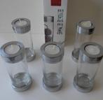 5 waxine lichten de luxe (nieuw), Nieuw, Ophalen of Verzenden, Metaal, Kaars