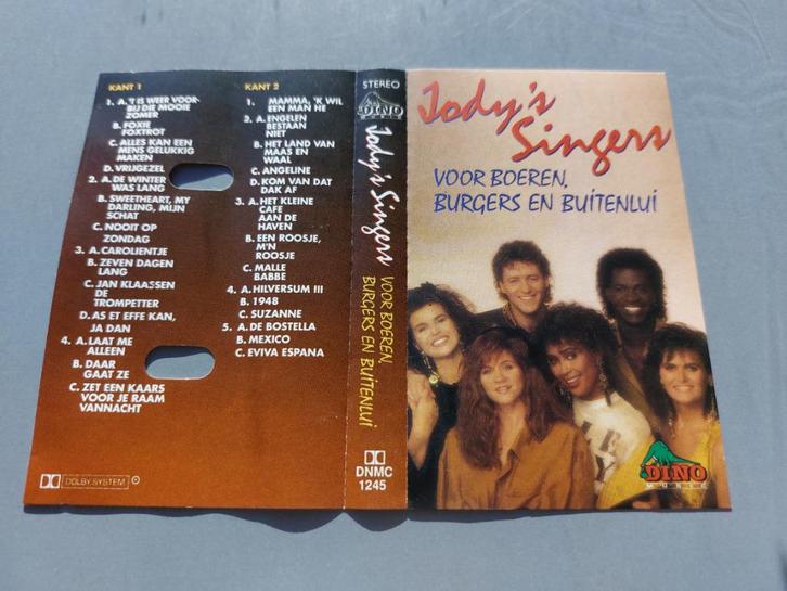 JODY'S SINGERS	VOOR BOEREN BURGERS EN BUITENLUI (MC), Cd's en Dvd's, Cassettebandjes, Zo goed als nieuw, Origineel, Nederlandstalig