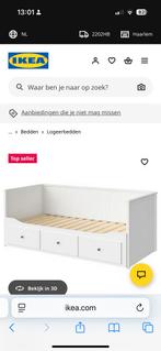 Ikea hemnes mooie slaapbank, Wit, Tweepersoons, Zo goed als nieuw, Hout