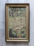 Omar Basalamah (1912-1998) Riviergezicht met palmbomen 1953, Ophalen of Verzenden