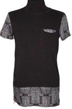 Black Kaviar heren t-shirt, lang shirt, Mt. L, Maat 52/54 (L), Verzenden, Zwart, Zo goed als nieuw