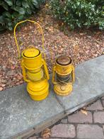 Twee fuerhand olie lampen groot en klein, Ophalen of Verzenden
