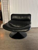 Artifort F518 draaifauteuil Geoffrey Harcourt zwart, Huis en Inrichting, Fauteuils, Gebruikt, Ophalen of Verzenden, 75 tot 100 cm