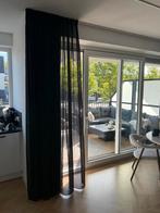 2x Zwarte Inbetween Gordijnen 260x200cm, Huis en Inrichting, Ophalen, 200 cm of meer, Zwart, 150 tot 200 cm