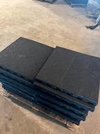 Rubberen tegels voor in de voortent 50 x 50 x 4,5 cm, Ophalen, Gebruikt, Koppelbaar, Rubberen tegels