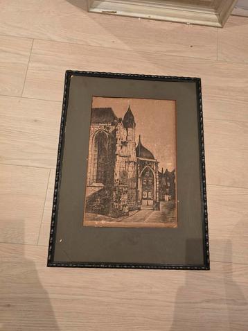 Ets van Marius Janssen uit 1925, Stevenskerk Nijmegen beschikbaar voor biedingen