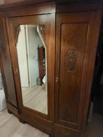 Kledingkast eiken. Met spiegel. Te Meppel, Huis en Inrichting, Gebruikt, 200 cm of meer, 150 tot 200 cm, Eikenhout