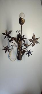 Vintage IJzeren Wandlamp met Vogels, Ophalen, Gebruikt, Metaal, Landelijk, brocante, bohemian, art nouveau-geïnspireerd