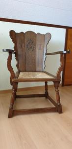 Set Oudhollandse stoeltjes en tafeltje, Huis en Inrichting, Stoelen, Oud Hollands, Twee, Gebruikt, Bruin