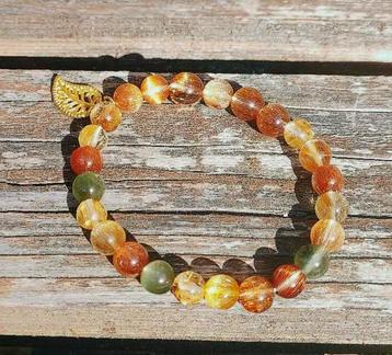 Gekleurde rutielkwarts 8mm beschikbaar voor biedingen