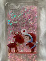 Kerst bewegend glitter sterretje iPhone 6 hoesje en 1 gratis, Diversen, Ophalen of Verzenden, Nieuw