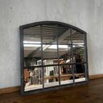 Industriële spiegel, antiek raam, stalraam, industrieel, Ophalen, Gebruikt, Minder dan 100 cm, Rechthoekig