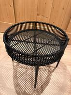 Bijzettafel bamboe, Huis en Inrichting, 45 tot 60 cm, Minder dan 55 cm, Rond, Ophalen of Verzenden