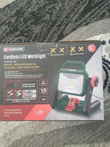 Parkside 20V / 12V accu led werklamp  beschikbaar voor biedingen