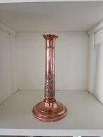 Rood koperen kandelaar in neo empire stijl, Antiek en Kunst, Antiek | Kandelaars, Ophalen of Verzenden, Koper of Brons