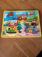 Een mooie houten puzzel met auto's, Ophalen of Verzenden, Zo goed als nieuw