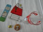 Peanuts Charlie Brown & Snoopy glas-button-spiegeltje-e.a., Ophalen, Gebruikt