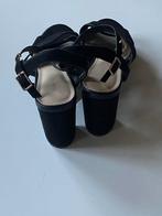 Black suede high heel party shoes in size 37, Ophalen of Verzenden, Zo goed als nieuw, Zwart