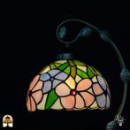 Tiffany Tafellamp Fiora - 20 cm, 50 tot 75 cm, Nieuw, Ophalen of Verzenden, Glas