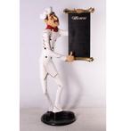 Chef Skinny beeld Menubord – Kok Hoogte 185 cm Beschrijfbaar, Ophalen, Nieuw