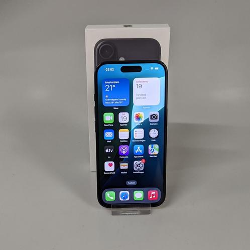 iPhone 16 128GB Zwart Batt 100% in Doos | Nieuwstaat, Telecommunicatie, Mobiele telefoons | Apple iPhone, Zo goed als nieuw