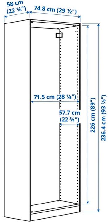 IKEA PAX Kast met Spiegeldeur - afbeelding 2