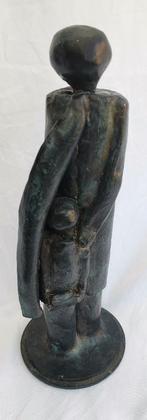 Zwart Beeld sculptuur Moeder En Kind Liefde verbondenheid, Ophalen of Verzenden