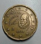 Zeldzame Spaanse 20 euro cent/1999, Ophalen of Verzenden, Spanje, 20 cent, Losse munt
