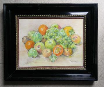 Stilleven met fruit o.a. druiven ca. 1930 - van Donselaar beschikbaar voor biedingen