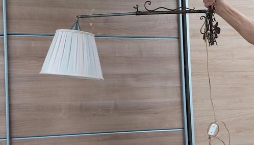 Vintage Wandlamp met Stoffen Kap, Antiek en Kunst, Antiek | Lampen, Ophalen