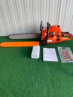 Nieuwe 55cc benzine kettingzaag. Zaagblad +50cm, Ophalen, Nieuw