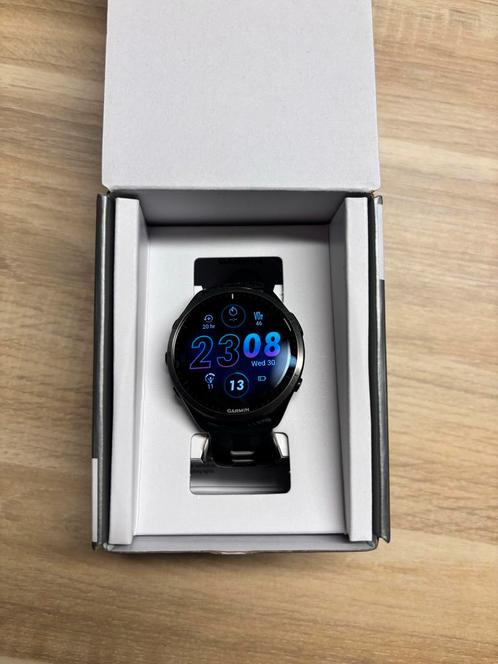 Garmin Forerunner 965 - Topstaat!, Sieraden, Tassen en Uiterlijk, Sporthorloges, Zo goed als nieuw, Android, Zwart, Afstand, Waterdicht