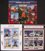 - 417 - 3 Blokken met Windmolens uit div. Landen., Verzenden, Gestempeld, Overige thema's