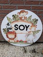 Geboortebord / ooievaar / Dieren / Jungle, Kinderen en Baby's, Kraamcadeaus en Geboorteborden, Ophalen, Gebruikt