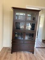 Vintage Vitrinekast met Glazen Deuren, Huis en Inrichting, Kasten | Vitrinekasten, Ophalen, Gebruikt, 50 tot 100 cm, Met lade(s)