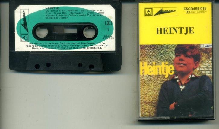 Heintje – Heintje 12 nrs cassette 1968 ZGAN, Cd's en Dvd's, Cassettebandjes, Zo goed als nieuw, Origineel, Pop, 1 bandje, Ophalen of Verzenden