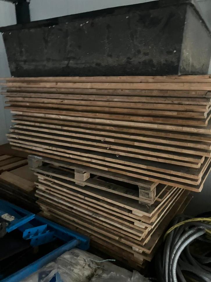 Stelling planken inleggers, Doe-het-zelf en Verbouw, Hout en Planken, Gebruikt, Pallet, Overige houtsoorten, Minder dan 200 cm