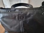Zwarte leren laptoptas, als nieuw!, Computers en Software, Laptoptassen, Ophalen of Verzenden, 17 inch of meer, Zo goed als nieuw