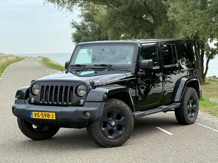 Jeep Wrangler 2.8 CRD Sahara, Grijs kenteken, airco, 140dkm!, Auto's, Bestelauto's, Particulier, 4x4, ABS, Airbags, Airconditioning