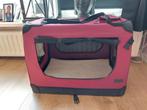 Bordeau rode opvouwbare stoffen bench, Ophalen, Nieuw