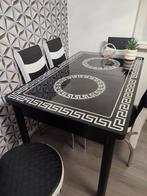 Zo goed als nieuw, tafel is uitklapbaar met 6 stoelen bieden, Ophalen of Verzenden, Zo goed als nieuw, Rechthoekig, 50 tot 100 cm