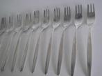 14 verzilverd taartvork 12 cm Nieuwpoort 90 vork 1960 p st, Ophalen of Verzenden