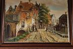 Noord-Hollands Zaans oud Stadsgezicht - Olieverf, Ophalen