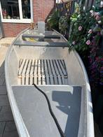 Mooie aliminium punter, Watersport en Boten, Ophalen, Tot 10 pk, Binnenboordmotor, 6 meter of meer