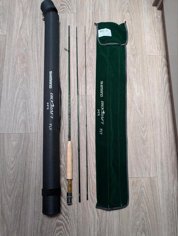 Shimano Biocraft XR Fly 7.6ft 3pc (NIEUW), Watersport en Boten, Hengelsport | Vliegvissen, Nieuw, Werphengel, Ophalen of Verzenden