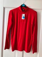 Nieuw#rood geribbeld shirt opstaande boord#Hema-M-top, Kleding | Dames, Tops, Maat 38/40 (M), Nieuw, Ophalen of Verzenden, Lange mouw