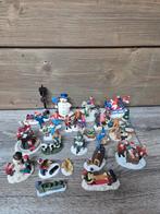 Kerstdorp figuren set 24 stuks kersthuisjes, Ophalen of Verzenden, Zo goed als nieuw