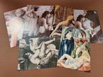 7 unieke erotische vintage kaarten samen, Antiek en Kunst, Kunst | Tekeningen en Foto's, Ophalen of Verzenden